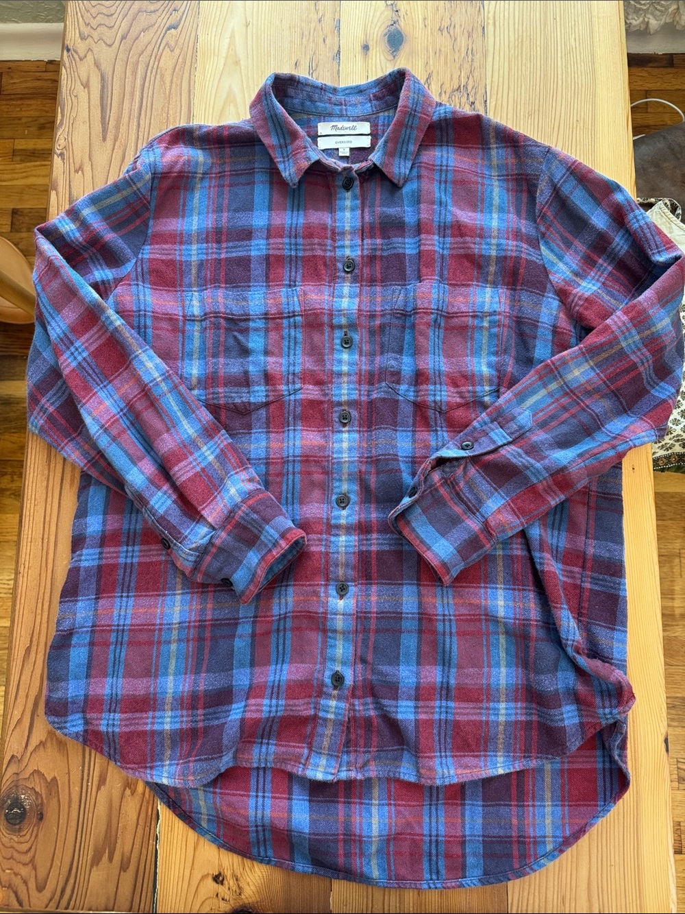 Madewell flannel EUC🪻🌿